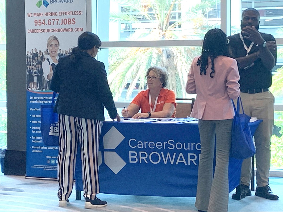CareerSourceBD's tweet photo. 🎉 We're thrilled to be here at the Florida SBDC 2023 Small Business Success Summit! 🌟

It's an incredible honor to be part of this annual event that brings together small businesses from all across the region. https://t.co/UOrWPMw1Xa