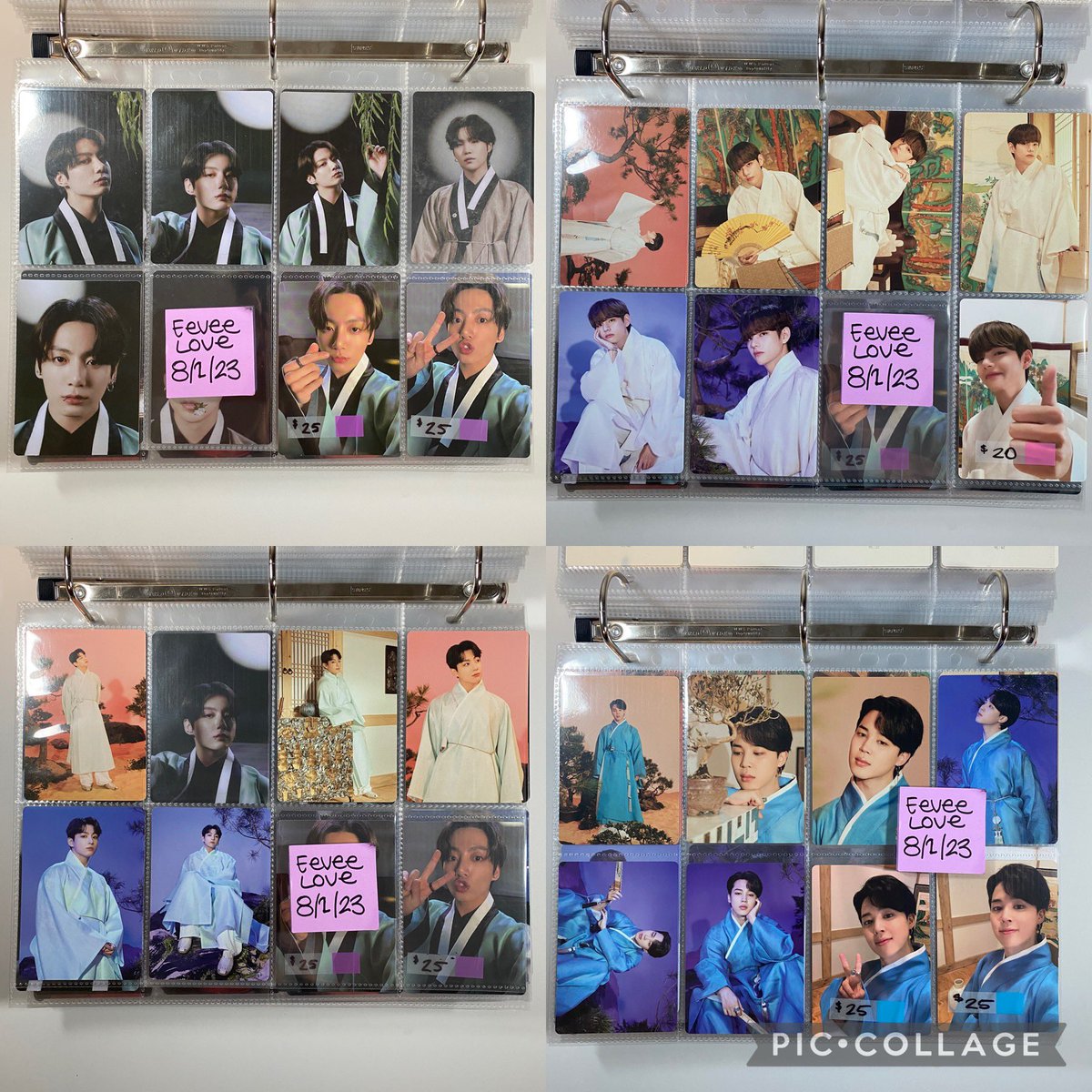 eeveelovesbts's tweet photo. Selling Official BTS Tour Photocards: 

5th Muster Japan Complete set :
Jin $30
Suga $40

Bang Bang Con tour $3 each
MOST One Tour $3 each

Dalmajung Ver 2 $3 each
MOST7 Tour $3 each
Dalmajung Ver 1 $3 each

•official and mint condition 
•pay pal zelle Venmo 
•usa based

💜🙇🏻‍♀️ https://t.co/5TdzHUBFds