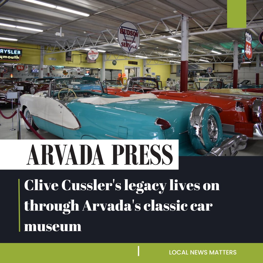 CCM Colorado News (@coloradonewsccm) on Twitter photo Clive Cussler was not only a best-selling author, but also a collector of over 100 cars, some of which are over a century old. His collection is on display in Arvada and remains a point of family pride three years after his death. Story by <a href="/LFuglei/">lillian fuglei</a>.
arvadapress.com/stories/clive-… Clive Cussler was not only a best-selling author, but also a collector of over 100 cars, some of which are over a century old. His collection is on display in Arvada and remains a point of family pride three years after his death. Story by <a href="/LFuglei/">lillian fuglei</a>.
arvadapress.com/stories/clive-…