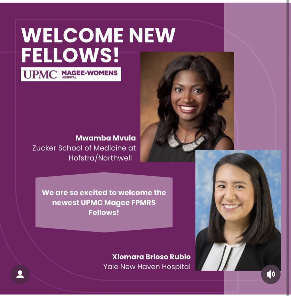 MageeUroGyn's tweet photo. Welcome to @MageeUroGyn, Dr. Mvula and Dr. Brioso Rubio! We are so excited for you. https://t.co/eZW5prO6x3