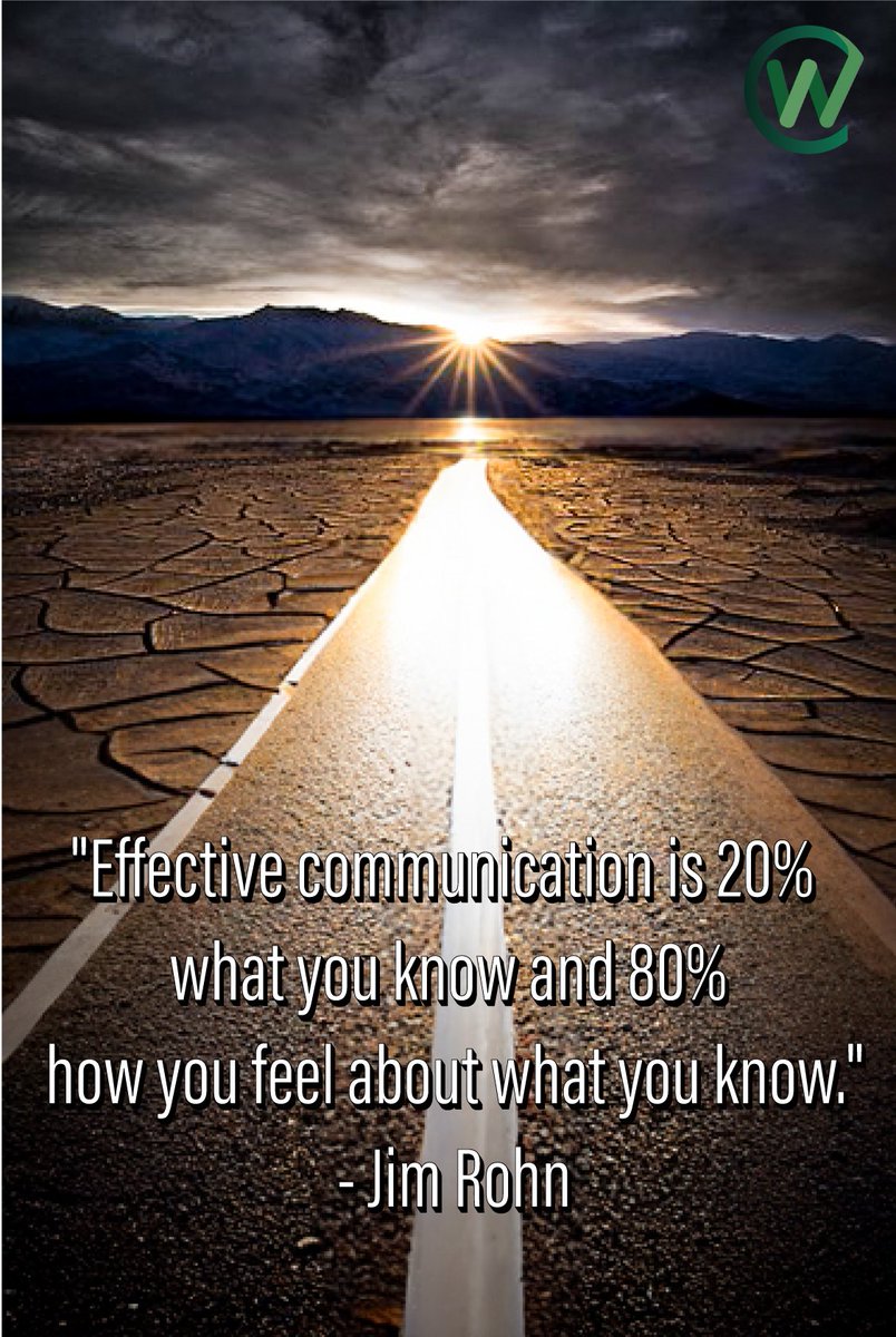 "Effective Communication is 20% what you know and 80% how you feel about what you know."
-- Jim Rohn
#WeaverComms