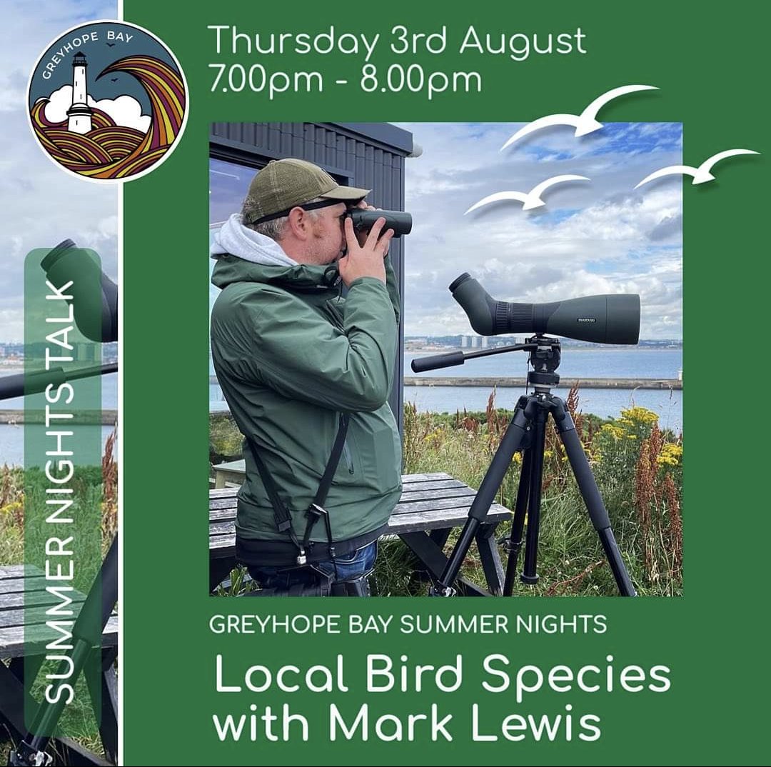 Find out about the birds @FatPaulScholes1 has spotted around Torry Battery tomorrow at our second summer night event. We will be serving ice cream, coffees and teas from 5-8pm and Mark will be presenting at 7pm.