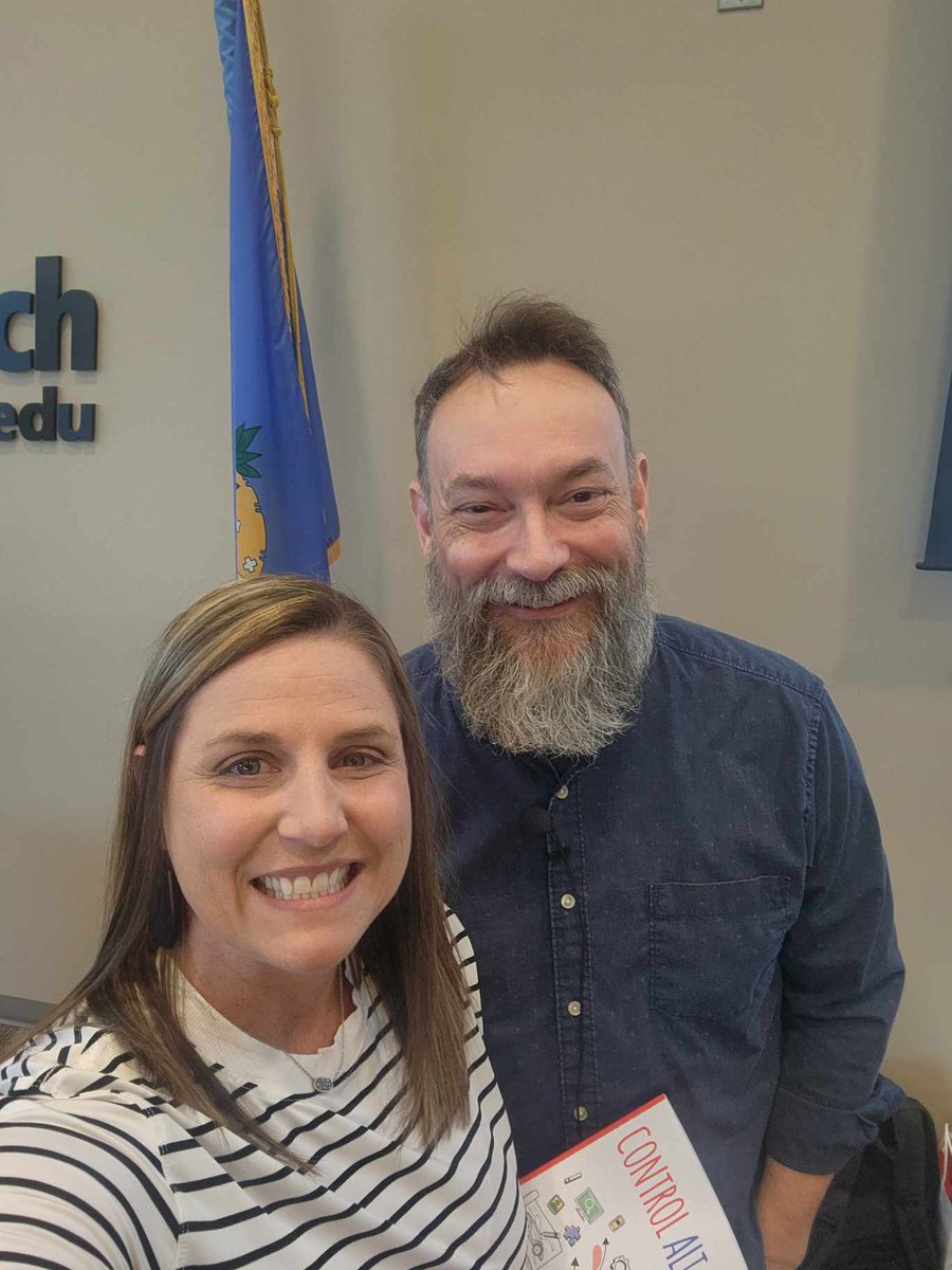 2techieteacher's tweet photo. Gearing up for Back to School! Drenna is attending Oklahoma Career Tech Summit at Tulsa Tech. She is super excited about her sessions with @ericcurt! We love using his templates and are huge fans! https://t.co/NNnCTj9M09