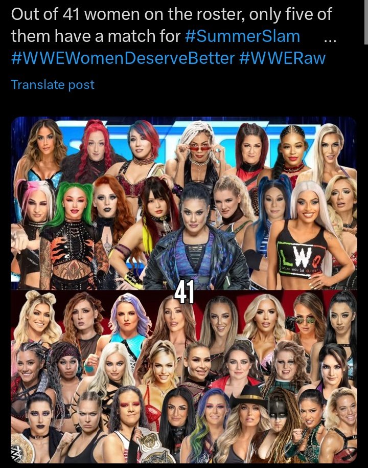 And remember, #WWEWomenDeserveBetter
