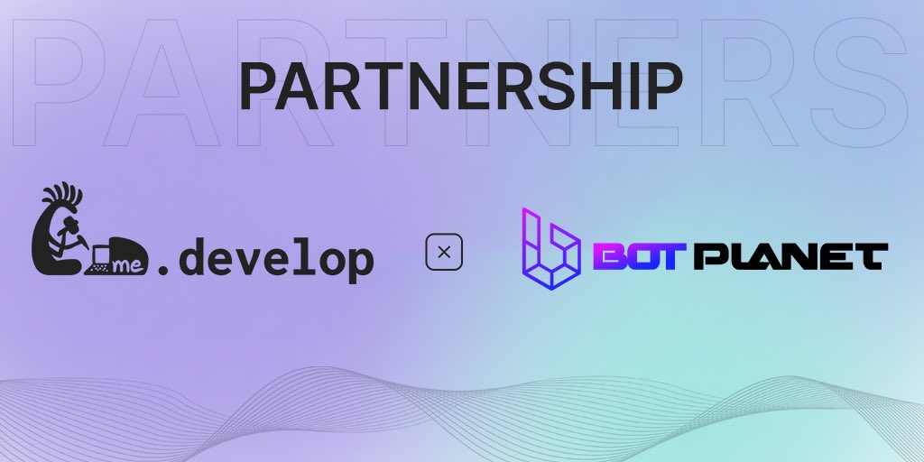 Wow! We've got awesome partners now - @BotPlanet_ ! 🤝 😈They've built a whole #crypto ecosystem, which is super cool. We'll be doing joint co-marketing, and if you're our future partner coming from Bot Planet, you'll get 🔥10% OFF on our #IT services! TOTALLY LIT! 🚀 #DeFi