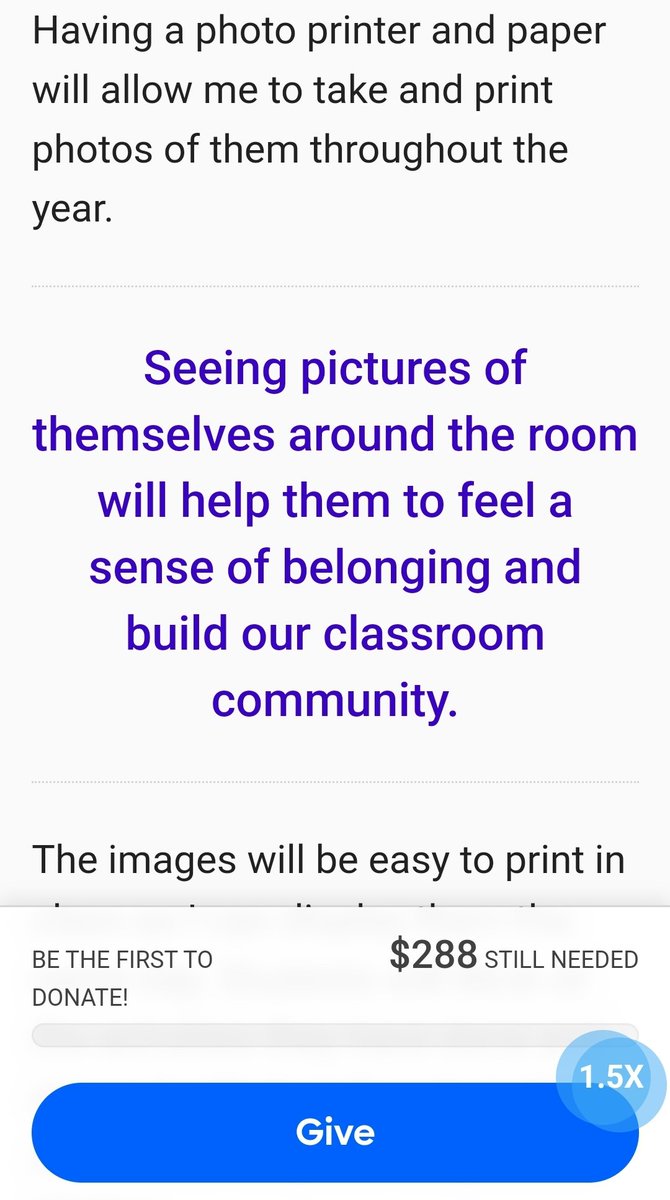 Please check out our class project. Donations have a match today! 🎉 donorschoose.org/project/pictur…