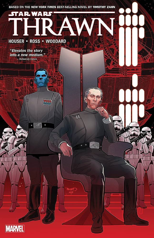 After years of being out of print, @Marvel has released a new printing of the Star Wars: Thrawn trade! So happy folks can check out what @LukeRossArt, @nwoodard and I worked on! Adapted from Zahn's first novel in the new canon. #NCBD #StarWars #Thrawn #BookTwitter