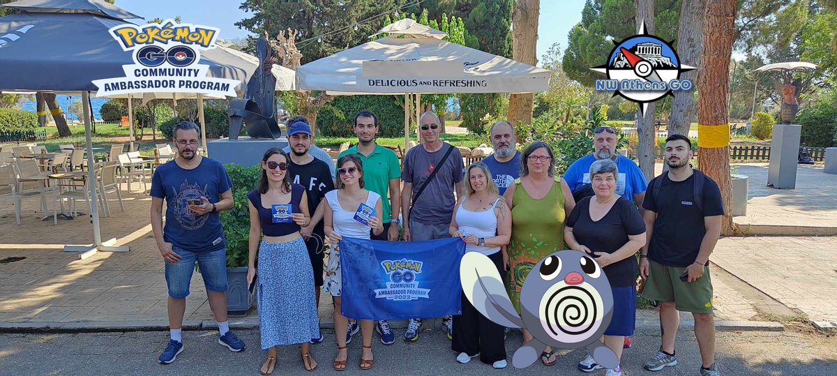 AthensNw's tweet photo. Glad to be in this vivid community 🇬🇷! Happy trainer faces after a successfull Poliwag #pokemongo #communityday that brought to the 4th place at the CDL contest Congratulations my friends !🥳👏❤️
@PokemonGOApp #Ambassadorprogram @NianticLabs #ambassador https://t.co/MEXc1ghRSj