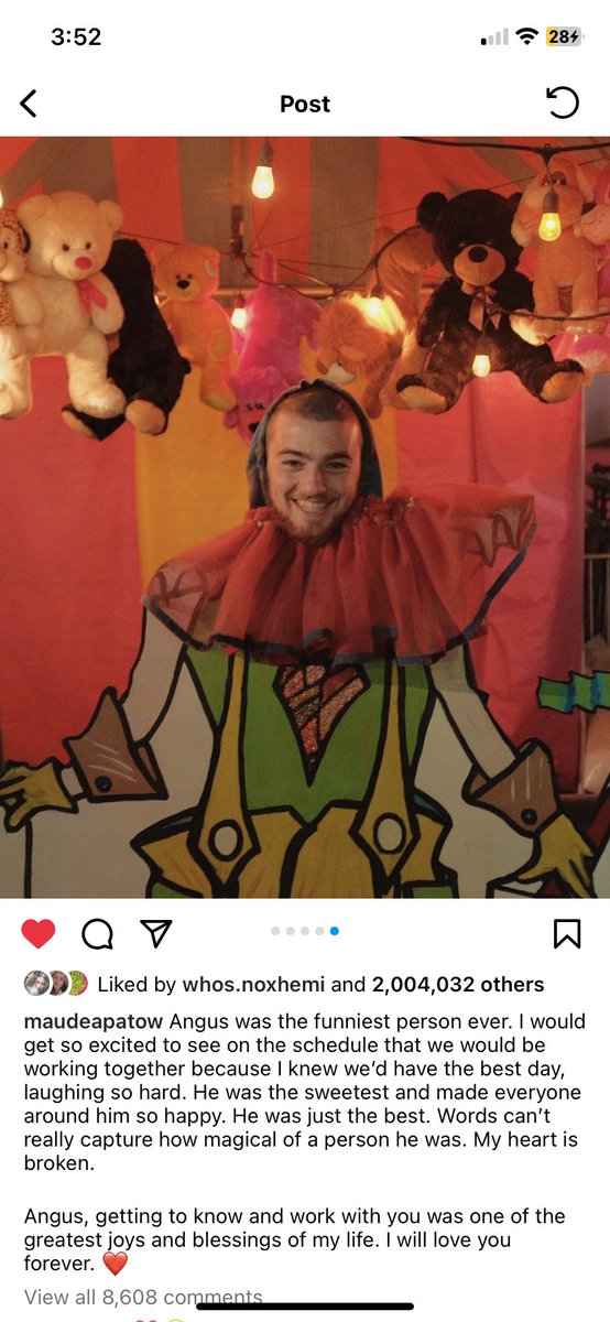 Didi47645388's tweet image. Maude Apatow vía instagram💔
Omg I’ve been waiting so long for this post, I won’t have a Lexi-Fez anymore💔🤧  
#Srio