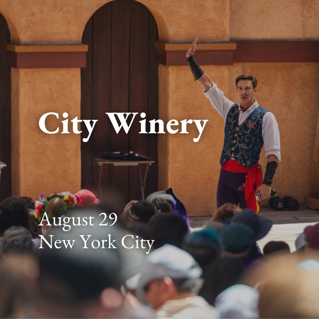 What’s this? A show indoors? In NYC?! Don’t mind if I do! 

Come see me and Ses Carny at <a href="/CityWineryNYC/">City Winery</a> on August 29th! 

citywinery.com/newyork/online…