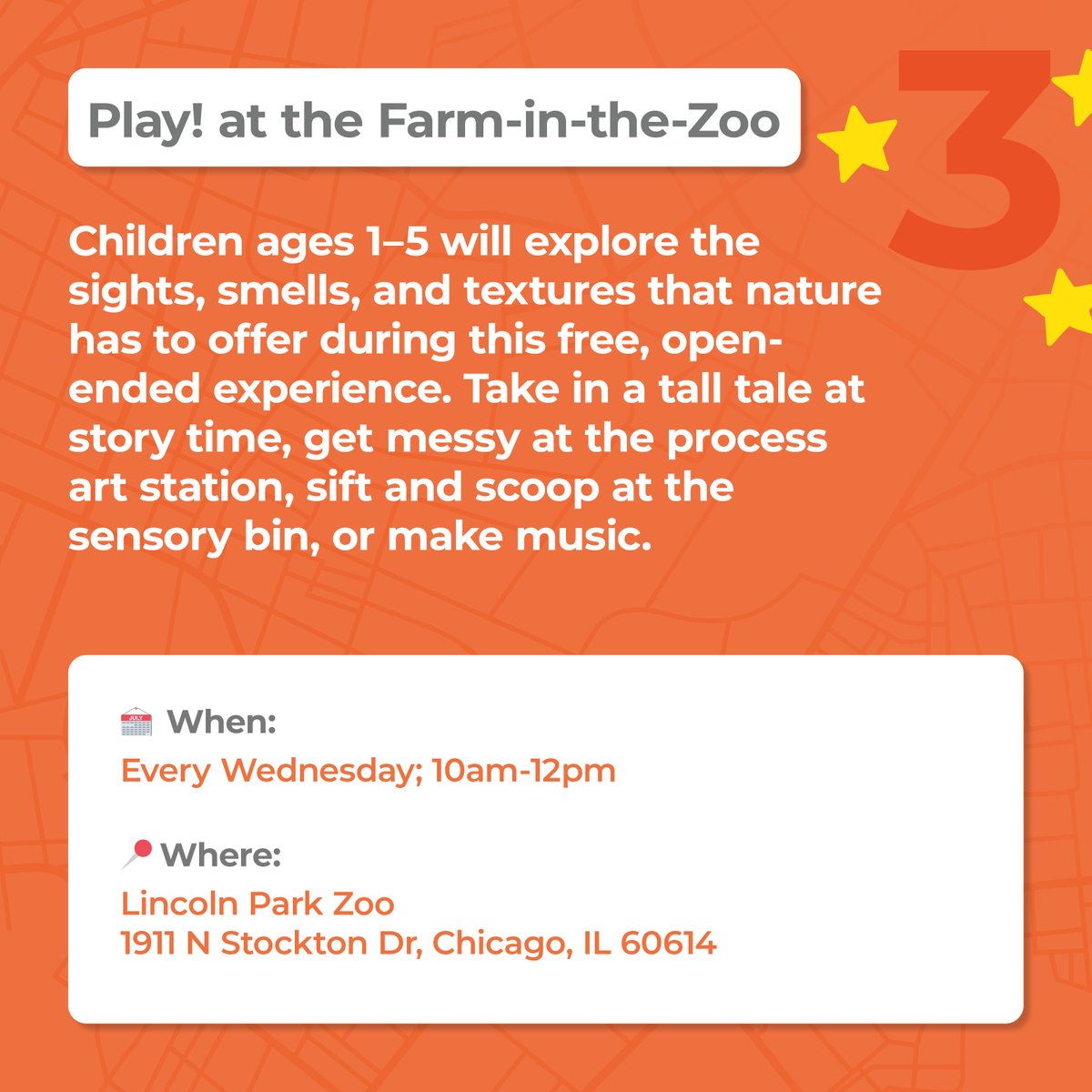 ChicagoLearning's tweet image. There is still time to enjoy summer in Chicago with your little ones! ☀️️🌆  From thrilling outdoor escapades to delightful cultural experiences, our city has it all.
.
.
#chicagosummer #learnthroughplay #chicagoearlylearning #chicaparents
