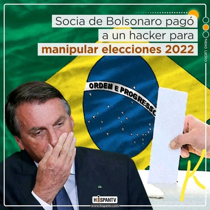 ‼️Policía d Brasil investiga la involucración d una socia del expresidente Jair Bolsonaro en los intentos para MANIPULAR LAS ELECCIONES PRESIDENCIALES D 2022.
#LulaPresidente2022 
#JuntarYVencer
 
Desde el bravo hasta la Patagonia AMÉRICA UNA SOLA!