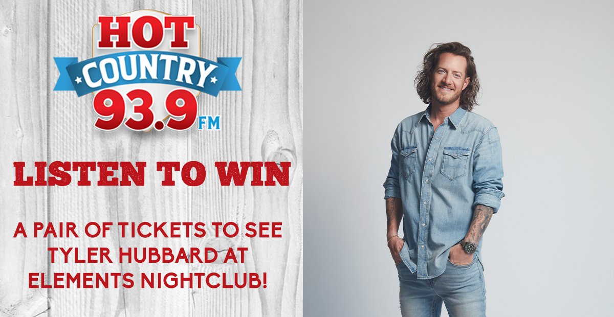Be sure to tune in to #HotCountryMornings with Tracy Lynn this week for a chance to win tickets to @tylerhubbard in Kitchener, ON! 🎤

Contest details ➡️ hotcountry939.com