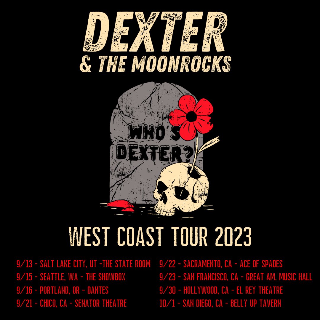 Which show are you going to? Tickets are on sale now - dexterandthemoonrocks.com/tour See y’all in September!!! #westcoast #yallternative #grunge