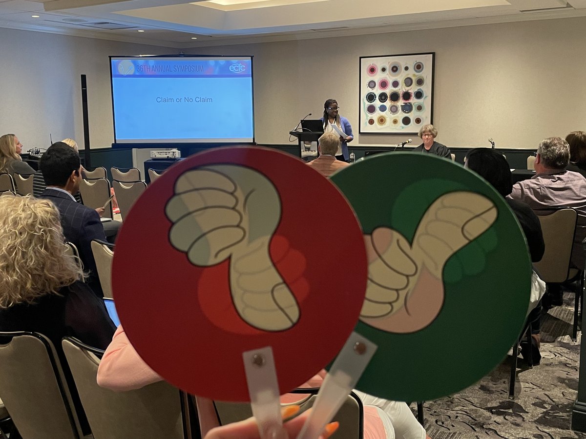 GoECFC's tweet image. Game time! Audience = the judge in "Claim or No Claim" led by Susan Monkmeyer @Reuters Tax &amp;amp; Accounting, Fran Scott @HealthEquity, and Sue Sieger @EBCflex. Scenarios include medical expenses for hearing aids, abortion and assoc. travel, and Owlet for preemie use.
#GoECFC