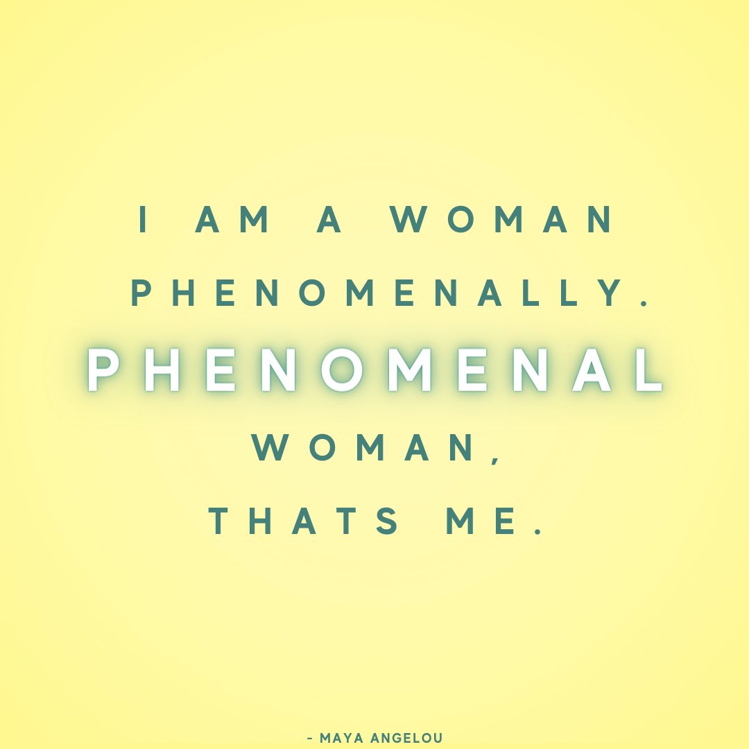 'I am a woman phenomenally.
Phenomenal woman, that's me.' - Maya Angelou 🦋
#investinwomen
#empowerwomen
#amplifywomen