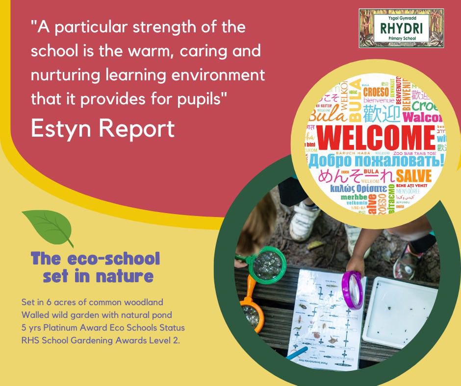 📣 Date for your Diaries👇
📚@RhydriSchool Open Day 📚
📆 Thursday , 14th September 2023 from 3.45pm~6pm

🗣️Come &amp; meet the pupils, staff &amp; Friends of Rhydri Primary School, learn about the curriculum, activities &amp; explore the School surroundings…more details to follow soon 🌱