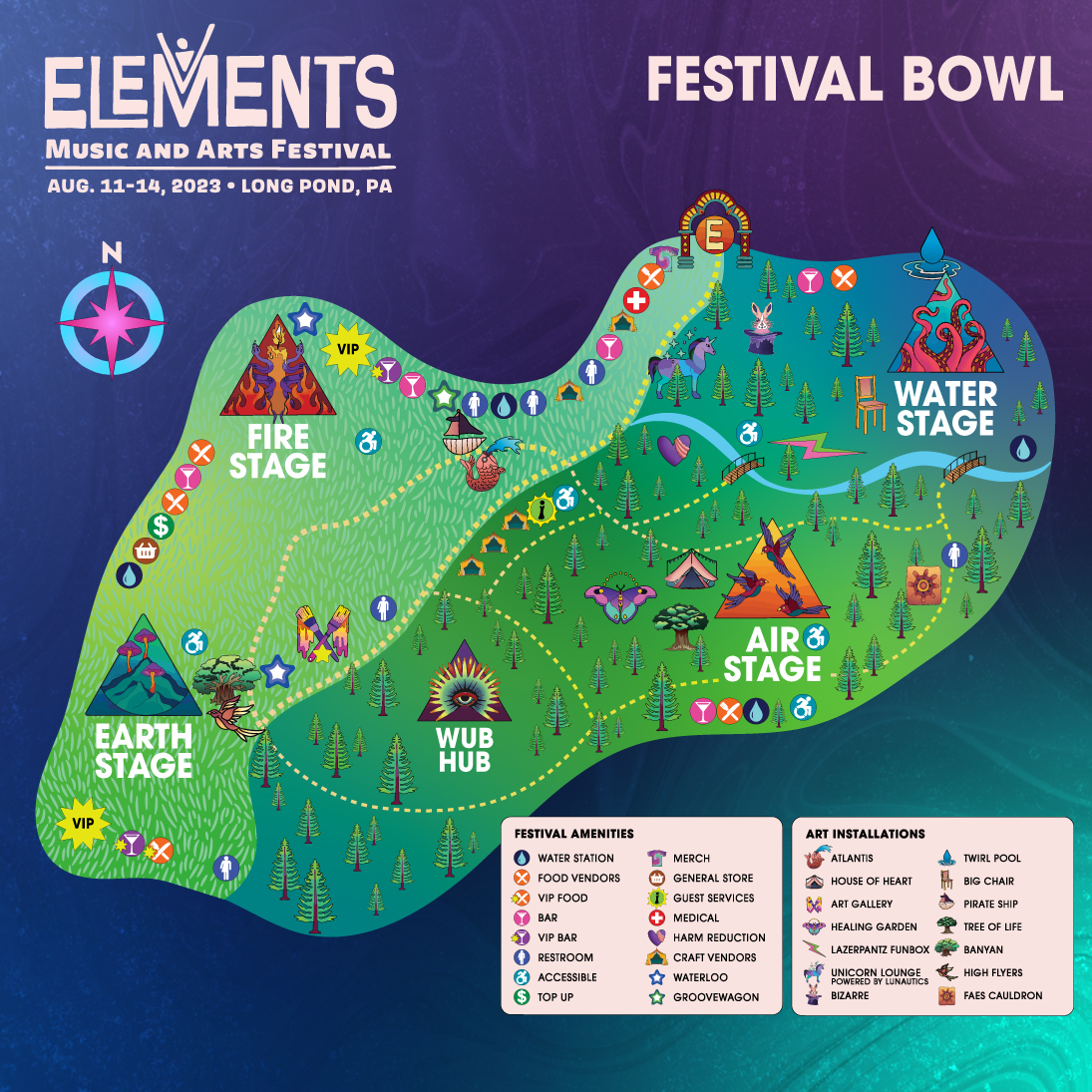 elementsfest_'s tweet photo. Take a peek into our new world! ๐ Here are your official #EMF23 festival and campground maps โจ We can't wait to wander around with you in only 9 days!
๐ There will be a few minor updates to the map in the coming days, stay tuned to the Elements app for the final version! https://t.co/WzS0u6Wn3b