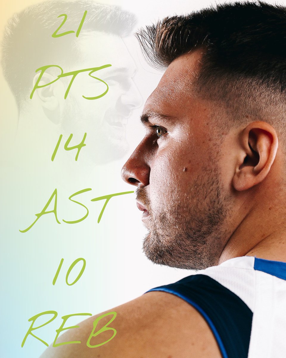 30Tamim's tweet photo. Luka Doncic with an effortless triple double https://t.co/waVy5y5aes