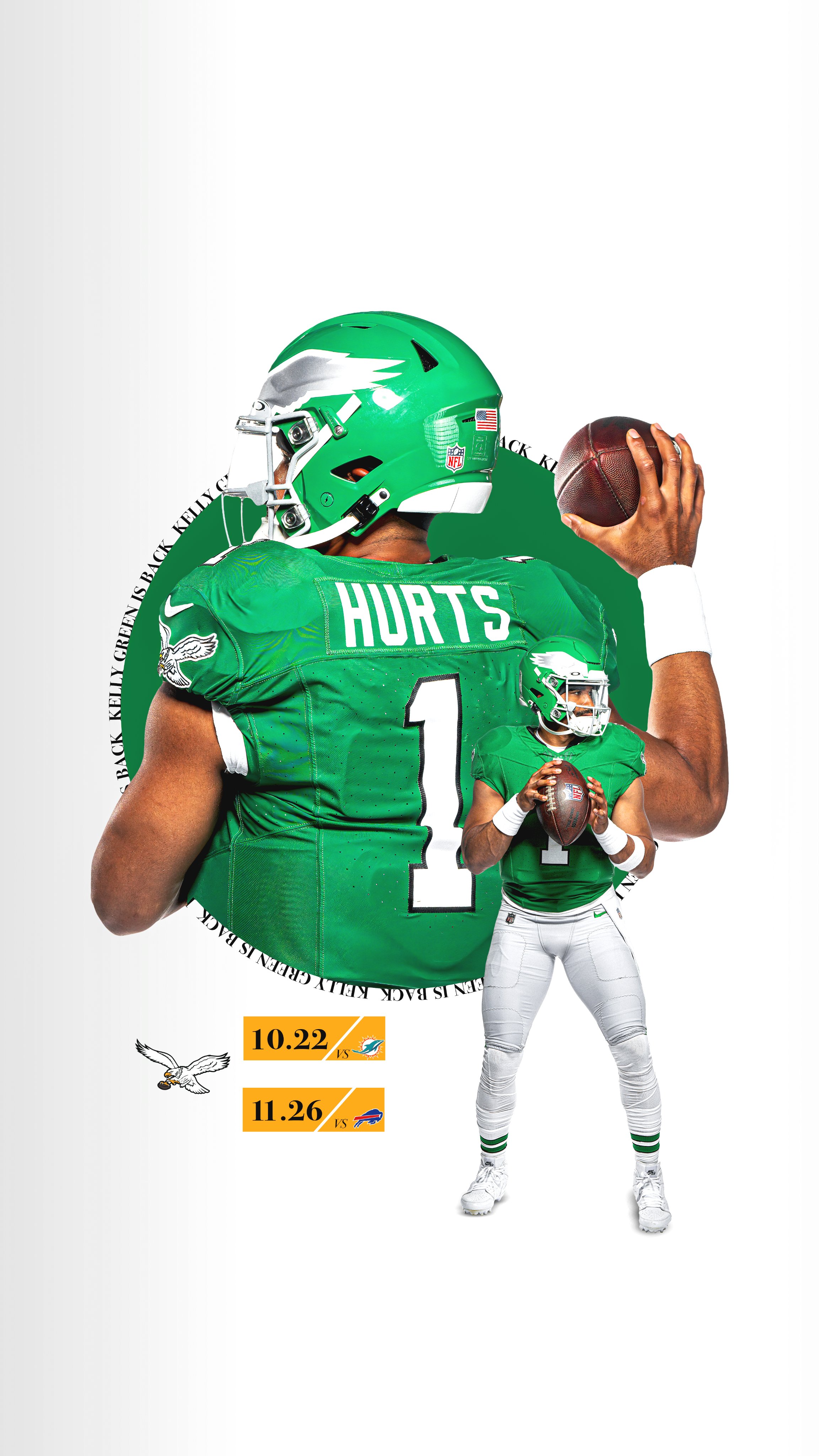 hurts kelly green jersey