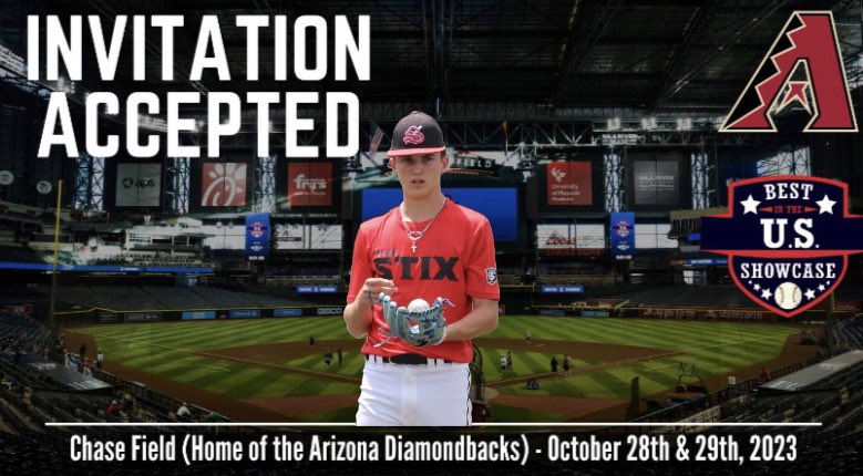 NickFoster2025's tweet photo. Blessed to receive an invite to the Best in the U.S MLB Stadium National Showcase. Thank you to the scouts who selected me for this opportunity. @FWCD_Baseball @BUSShowcase @casey_dem https://t.co/SFfsjCkqgs