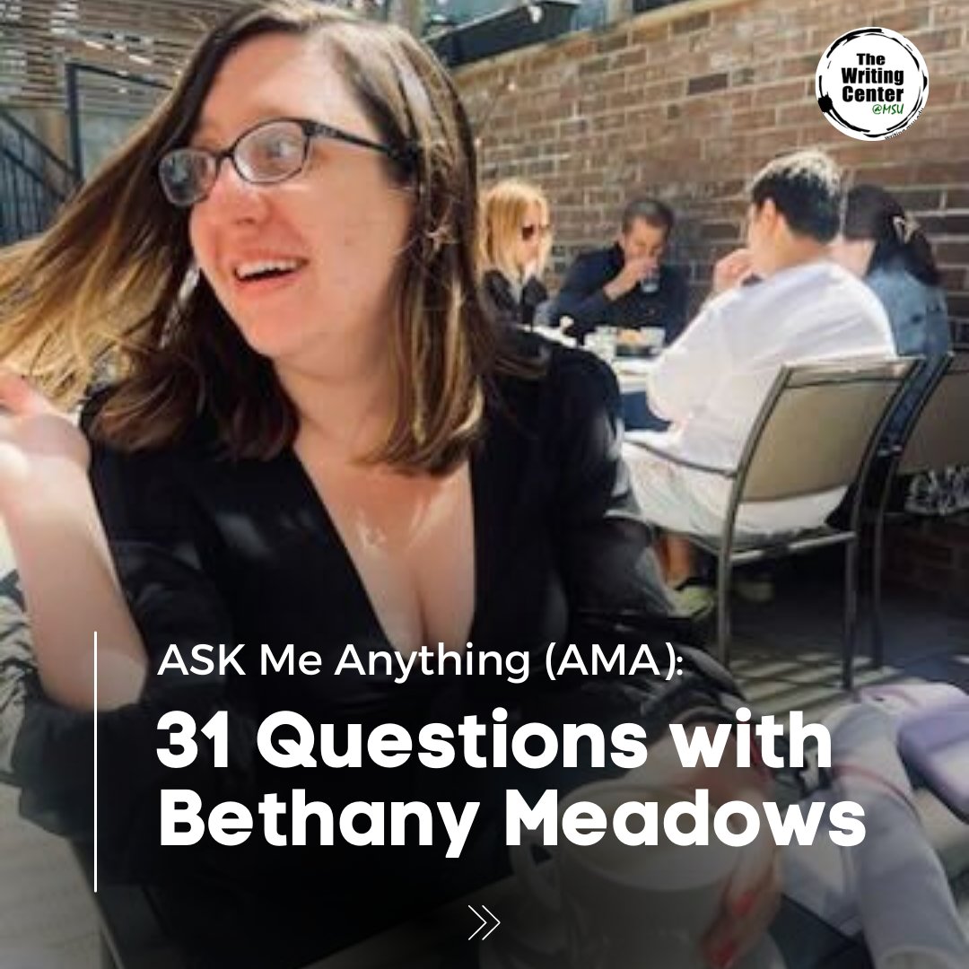 Discover more about Bethany Meadows, our Graduate Assistant Director, as she candidly responds to 31 randomly chosen questions, offering captivating glimpses into her life and personality.

Read more at: lnkd.in/gx7RmRnp

#writingcenter #blog #askmeanything
