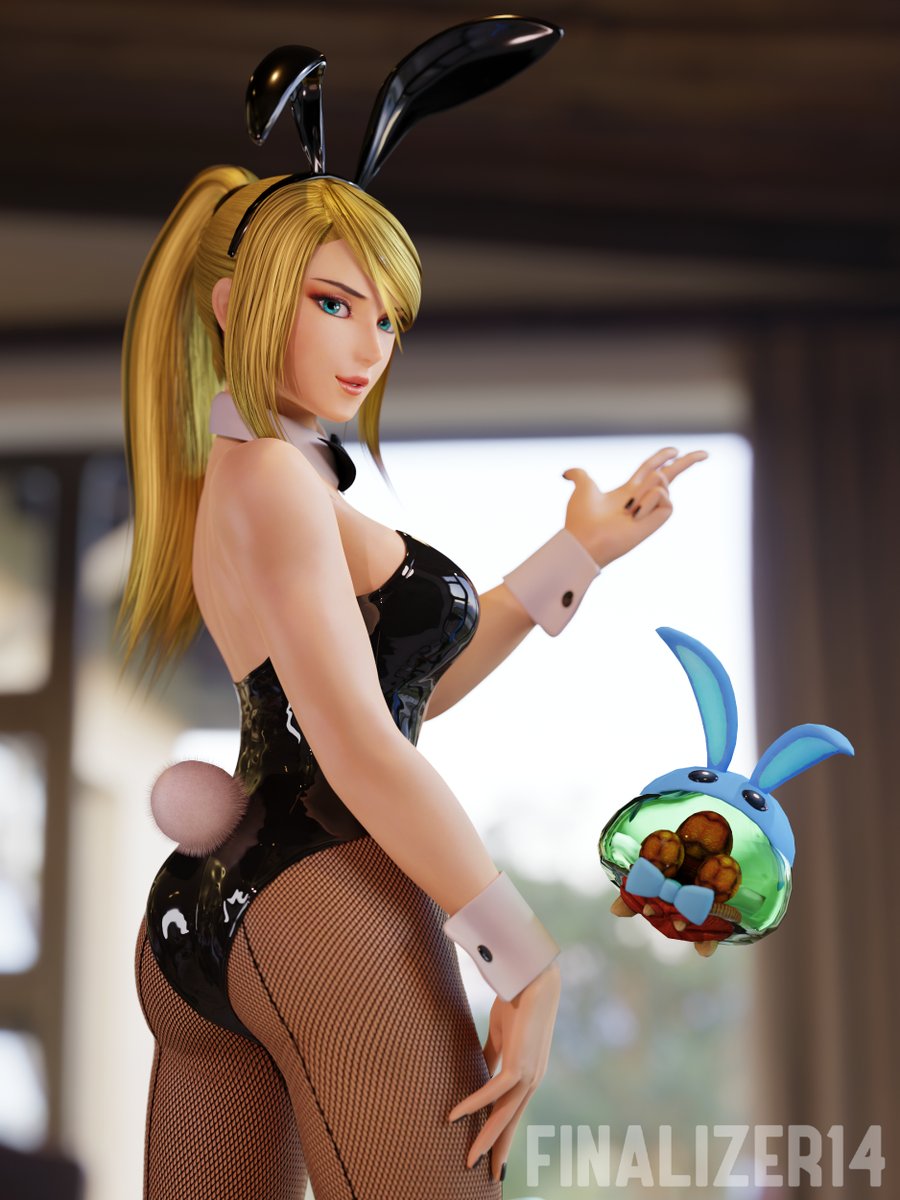 Finalizer14's tweet photo. more bunny samus for the day 🐰 https://t.co/Xg3c3yNzrF