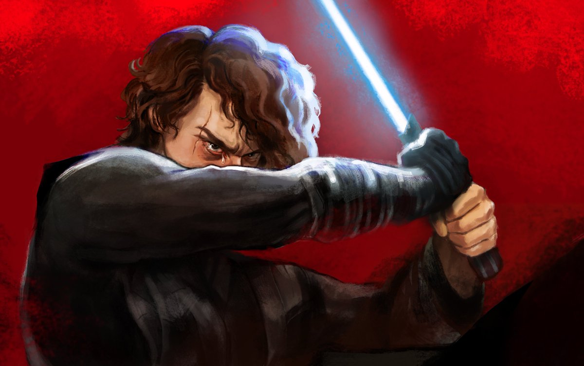 jester_u's tweet photo. Anakin Skywalker as the fallen angel https://t.co/eywc1CzcHa