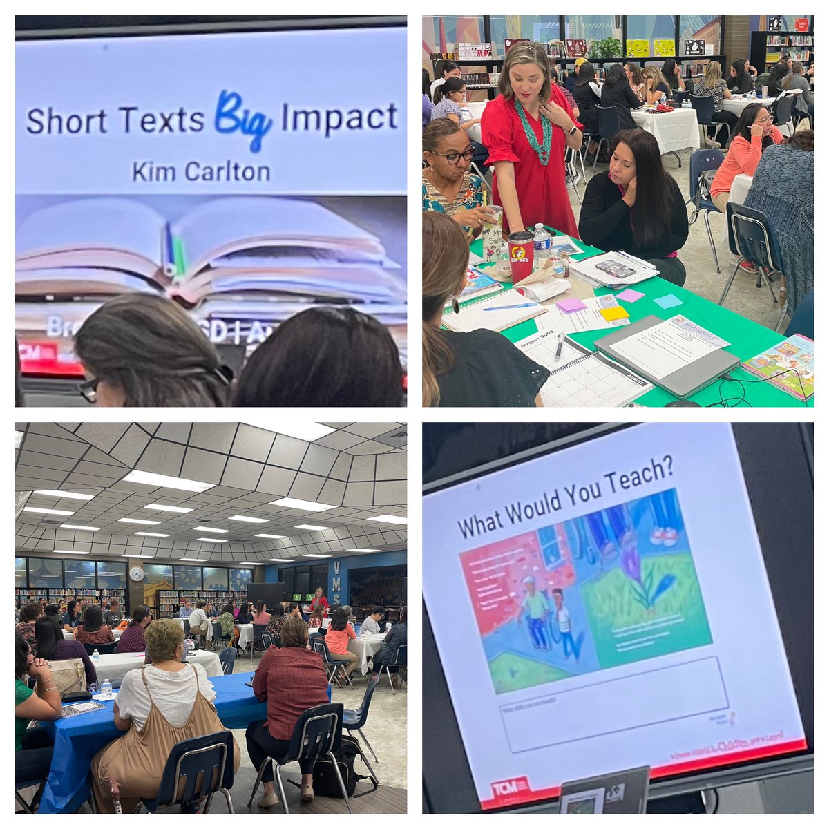 Thank you @BrownsvilleISD (my hometown district 😜) for the opportunity to work with your teachers and librarians in support of literacy with @MsCarltonsclass @tcmpub #BacktoSchool2023 #BISDstrong