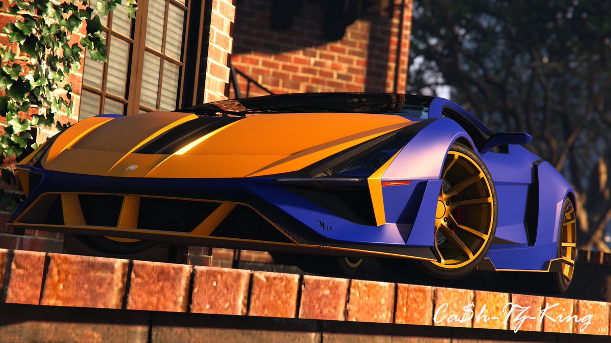 Kingcash_gtavk's tweet photo. Subtle & Brite. Matte blue'n yellow Flip Chameleon. #FlipRims, #Ignus, #Pegassi, #PS5Share, #GrandTheftAutoV, #Gtaonline, #TheFlashKingz, #Rockstargames, https://t.co/aUf7UnvdcF