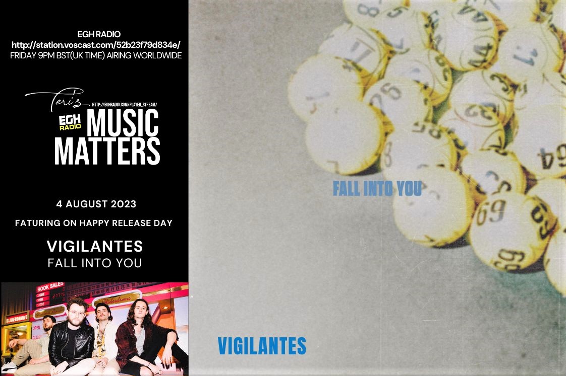Teri's MusicMatters (@musicmatters_t) on Twitter photo Friday 9pmUK worldwide #TuneIn <a href="/EGHRadio/">EGH Radio</a>
πstation.voscast.com/52b23f79d834e
#MusicMatters feature -
"Fall Into You" by <a href="/Vigilantesmusic/">Vigilantes</a>
- Lincolnshire quartet blast a bluesy,Β brooding future anthem with a blend of UK & US indie/alt rock
#NewMusicAlert
More Info facebook.com/MusicMattersWi⦠Friday 9pmUK worldwide #TuneIn <a href="/EGHRadio/">EGH Radio</a>
πstation.voscast.com/52b23f79d834e
#MusicMatters feature -
"Fall Into You" by <a href="/Vigilantesmusic/">Vigilantes</a>
- Lincolnshire quartet blast a bluesy,Β brooding future anthem with a blend of UK & US indie/alt rock
#NewMusicAlert
More Info facebook.com/MusicMattersWiβ¦