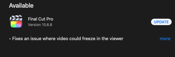 SMKP_Films's tweet photo. Dear #Twitterverse?! #Xverse???🤔 Anyway, what has everyone's experience been with #FCPX 10.6.8 so far? Are we in the clear? #SafeUpdate? https://t.co/b3mkOXKlrA