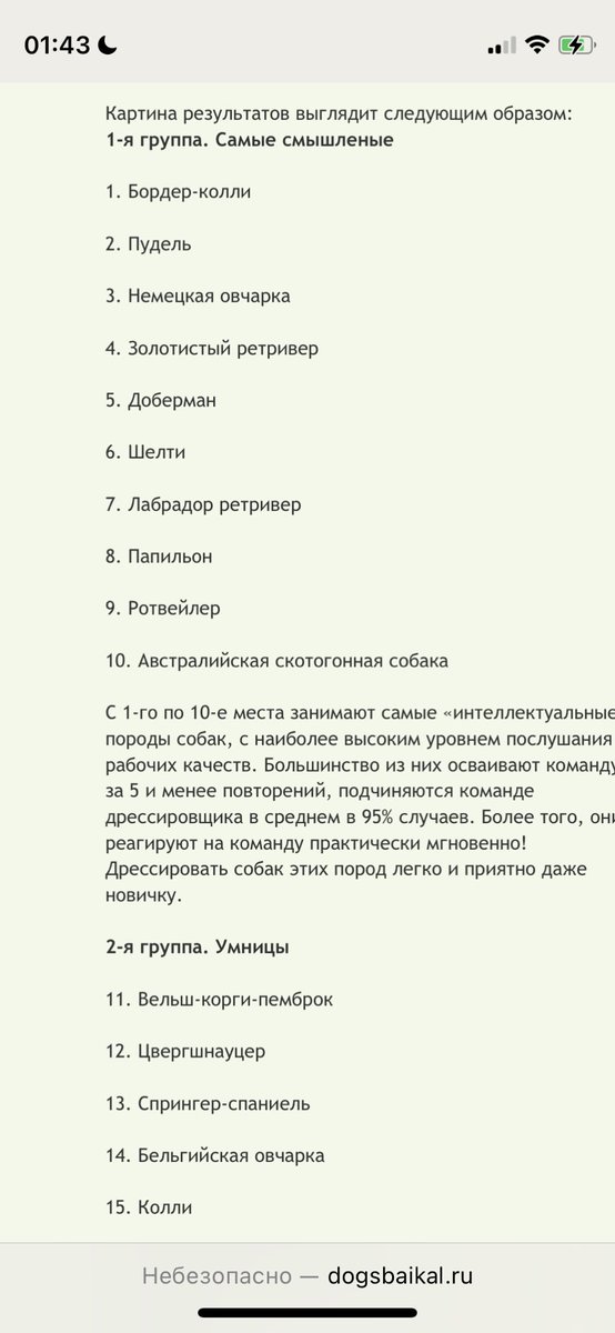 welcometocapua's tweet photo. это просто ЖЕСТЬ я зашла на сайт где расписаны породы собак по уровню интеллекта и здесь СЛЕДУЮЩИЕ категории внимание:

1. Самые смышленые
2. Умницы 
3. Способные ребята 
4. Работяги
5. Упрямцы
6. Просто красавцы! https://t.co/g25XwfLTdt