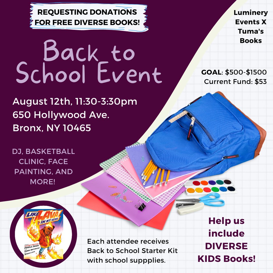 How you can donate:
1. Send any donations via Venmo, CashApp, or Paypal (my account name is TumasBooks everywhere).

2. You can also purchase from my Bookshop registry with top titles for kids.
bookshop.org/wishlists/977b…

Thank you!