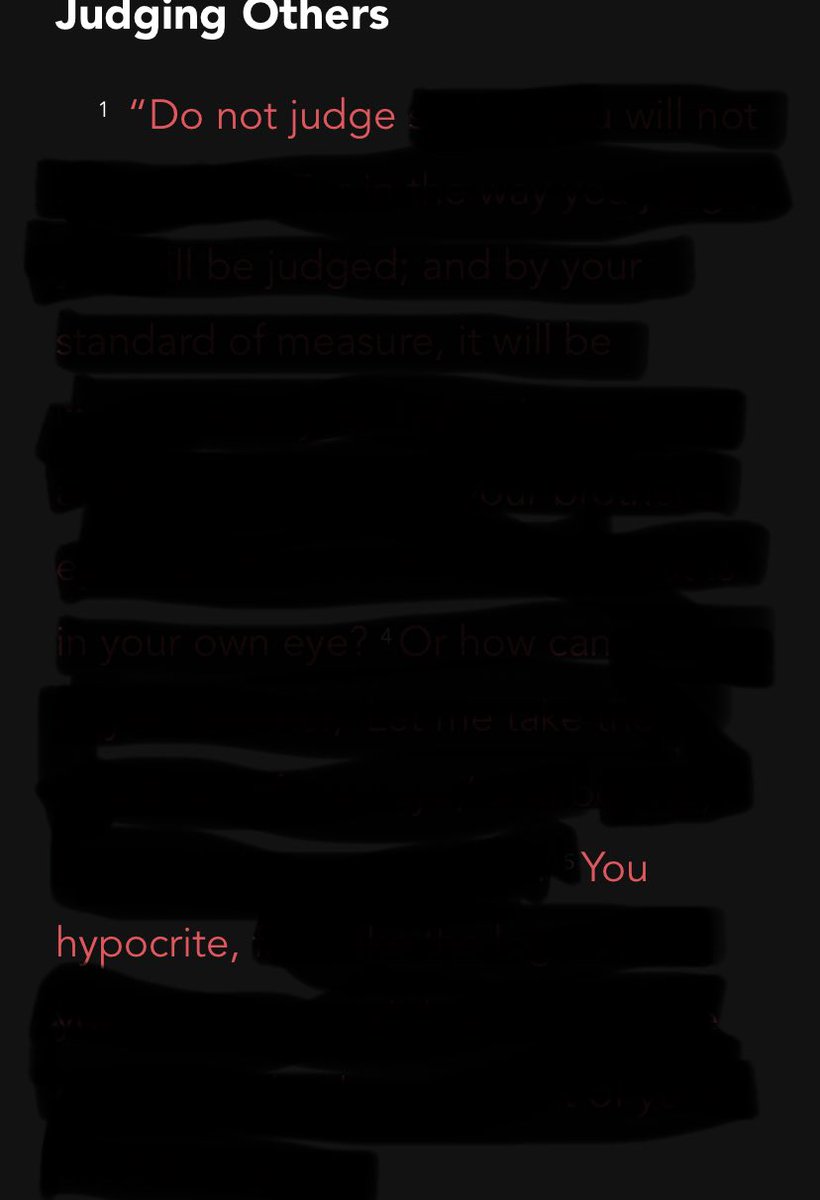 How some people read the Bible