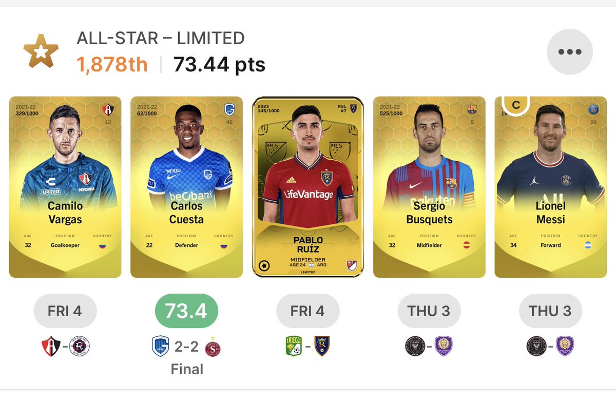 RNDM_com's tweet photo. Still in the hunt for all star limited #captainMessi https://t.co/8w6weXGPIm