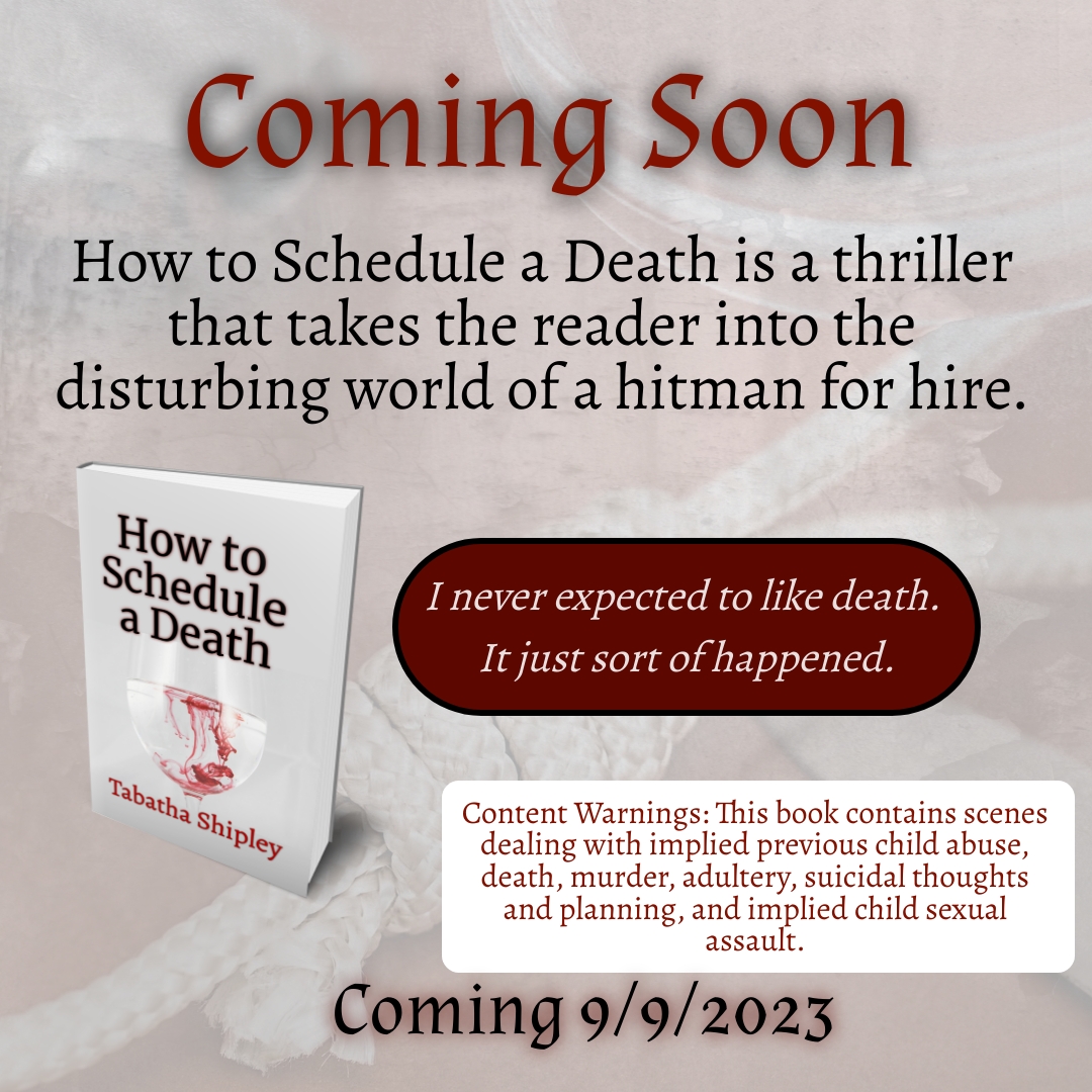 ShipleyTabatha's tweet photo. Preorders for How to Schedule a Death are officially open. 

If you like dark thrillers and strong females ... get this one. 

Grab a signed copy from my website (link in bio) or pick up your copy elsewhere (universal link below).

https://t.co/EYyPT8co60 https://t.co/KpPm02SM6X