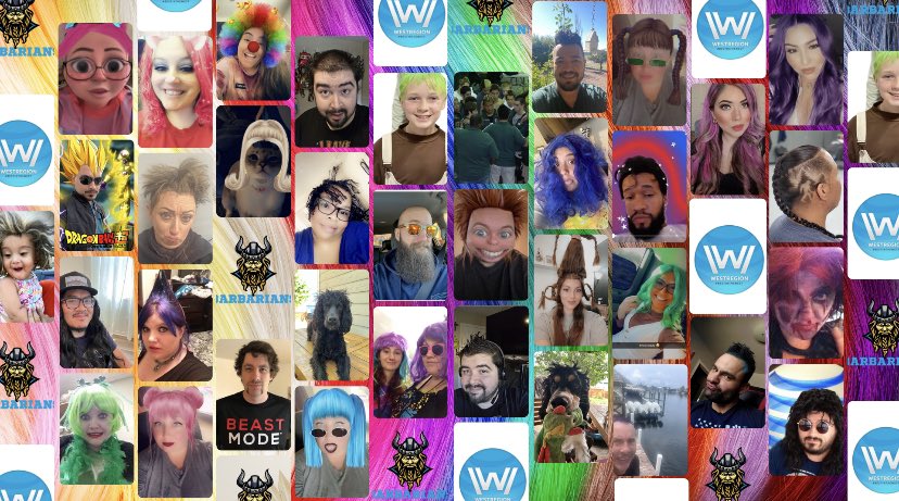 BarbariansMSS's tweet photo. 𝓦𝓪𝓬𝓴𝔂 𝓗𝓪𝓲𝓻- 𝓦𝓲𝓰 𝓦𝓮𝓭𝓷𝓮𝓼𝓭𝓪𝔂 at @mssvccwest.  Always a fun day in the virtual world. We will be posting our contest winner later tonight. Stay tuned! 😊 @mbcgoodstuff  @TheGoodLifeKev  @joe_farrell21  #LifeAtATT https://t.co/nOBrpqGla6