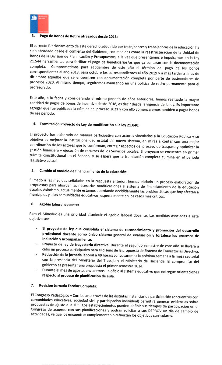 ColegioProfes's tweet photo. ESTA ES LA NUEVA RESPUESTA DEL MINISTRO DE EDUCACIÓN AL PETITORIO DOCENTE

Aquí, íntegra, la carta del Ministro Marco Antonio Ávila: https://t.co/T3L4RGaiPz

#RespuestaMINEDUC #PetitorioMagisterio #FuerzaProfes https://t.co/I5SqzfqwZn