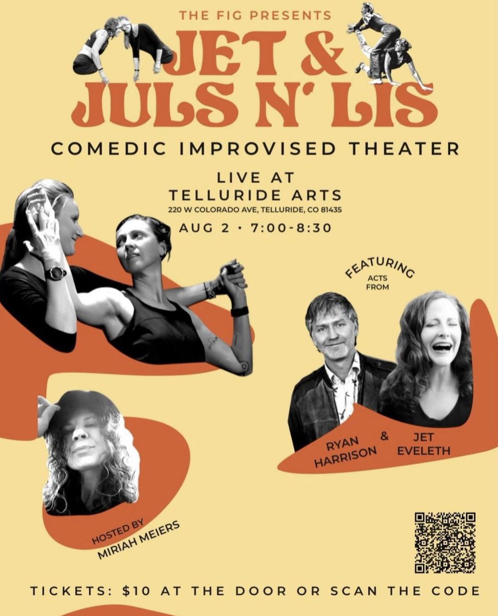 Miriahheadbangs's tweet photo. Tonight!!!
I’m hosting
Comedy
Stand-up
Improv
#improv -#comedy #standupcomedy #telluride #thefig #thefigtelluride https://t.co/6ZcpCWkuuq