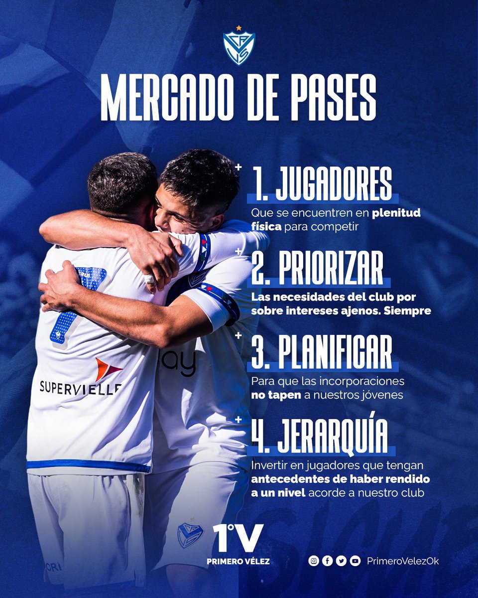 primerovelezok's tweet image. Comisión Directiva:

En este mercado de pases están a tiempo para corregir el rumbo y evitar cualquier catástrofe. 
Por su inoperancia y su improvisación ya no queda tiempo ni margen para errores. 
Les pedimos que estén a la altura, asuman la responsabilidad que requiere este…