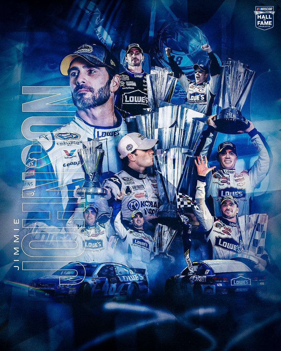 NASCAR's tweet photo. There's only one @JimmieJohnson. #NASCARHOF https://t.co/5PwnEjh5fH