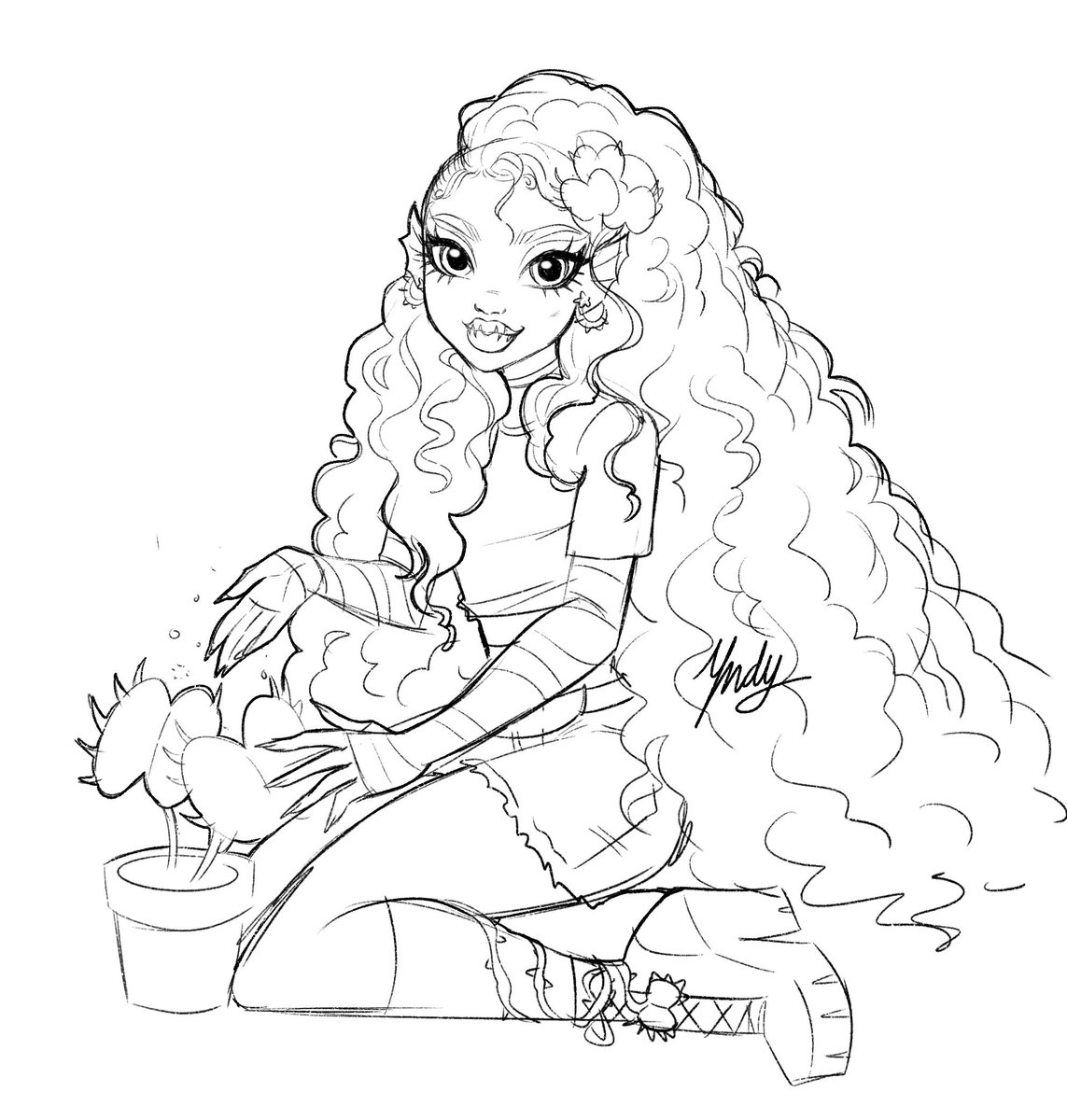 Quick G3 Venus sketch, I love her sm 🥺💗🌱