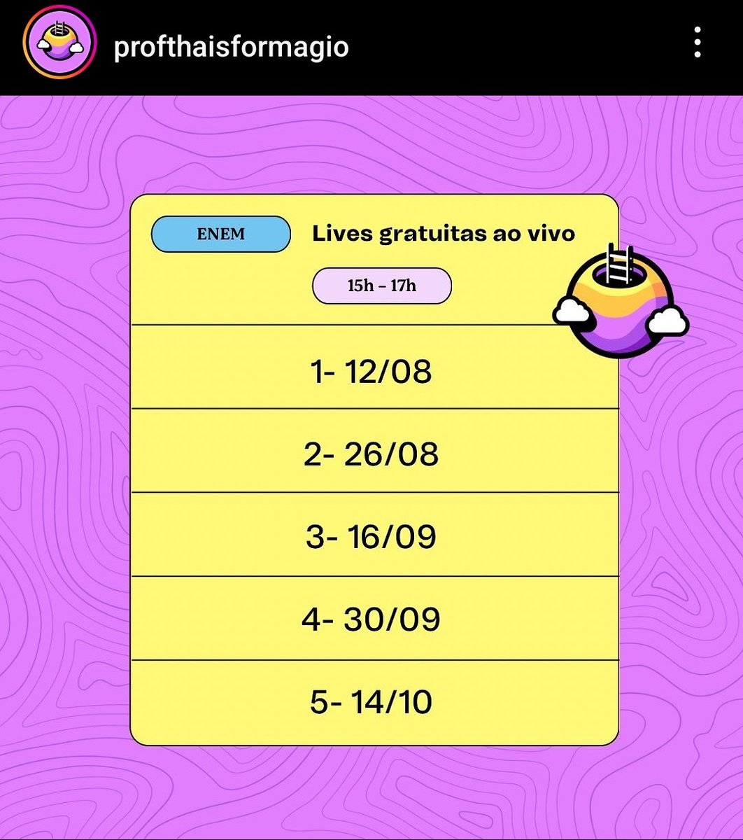 worldoflet's tweet image. Dicas de aulas ótimas e GRATUITAS pra vc que está perdido em humanas para o Enem: 

(1) Intensivão de geografia, com a Thais formagio no canal dela : 
youtube.com/@profthaisform…

(2): Lives de revisão de história e filosofia, Parabólica : youtube.com/@Parabolica