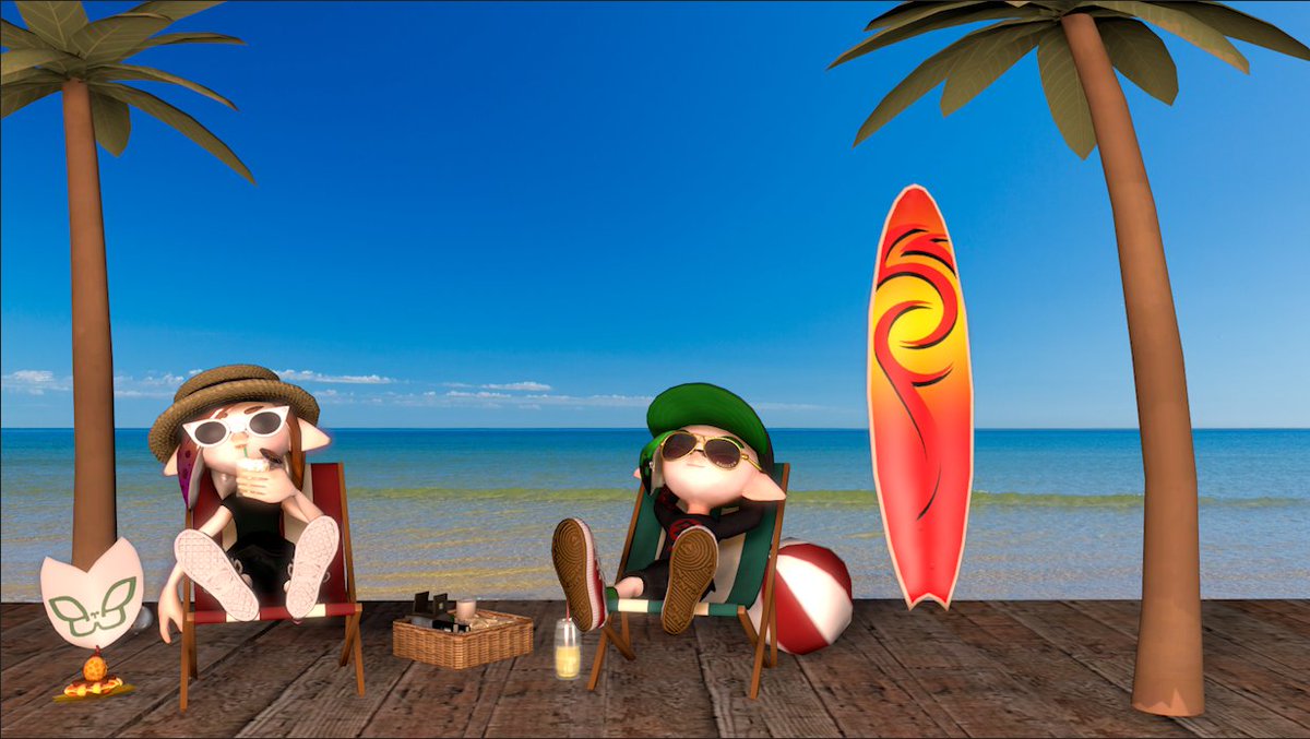 colorsphere19's tweet photo. Sometimes, you have to wind down after a hard day's work. But trust us, it'll totally be worth it. 😉

#ComingSoon #SMG4 #Splatoon #GMOD #SFM #Animation #Colorsphere https://t.co/muGpIJOK4R