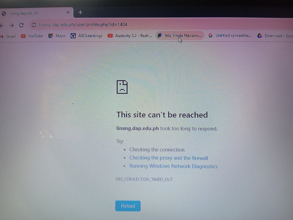 Jimda_T_Mariano's tweet image. NOOOOOOOOOOO!!!
I was logged in already then suddenly,  this???? 😭😭😭😭
Troubleshooting reports it is in linang.dap.edu.ph&apos;s end. There&apos;s upcoming activity in 4 days 😱😱
HEEEEEELP!!!
#ProjectSPARTA