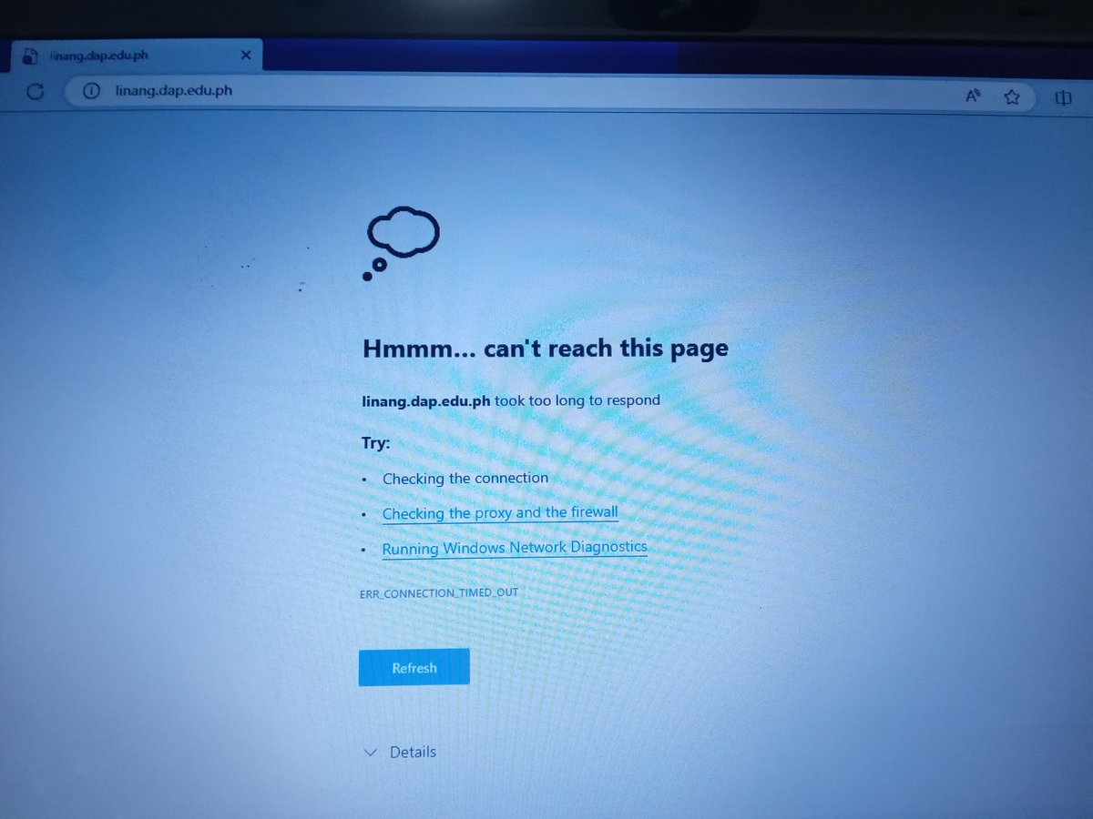 Jimda_T_Mariano's tweet image. NOOOOOOOOOOO!!!
I was logged in already then suddenly,  this???? 😭😭😭😭
Troubleshooting reports it is in linang.dap.edu.ph&apos;s end. There&apos;s upcoming activity in 4 days 😱😱
HEEEEEELP!!!
#ProjectSPARTA