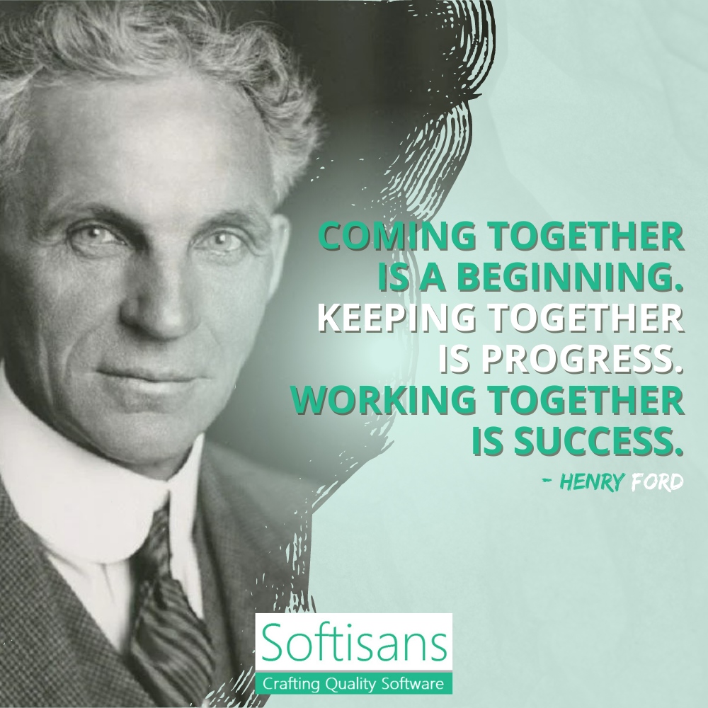 Softisans_com's tweet image. Coming together is a beginning. Keeping together is progress. Working together is success.” — Henry Ford
#softisans
#islamabad
#reactjsdevelopment
#sqlserverdevelopment
#projectmanagement
#motivation