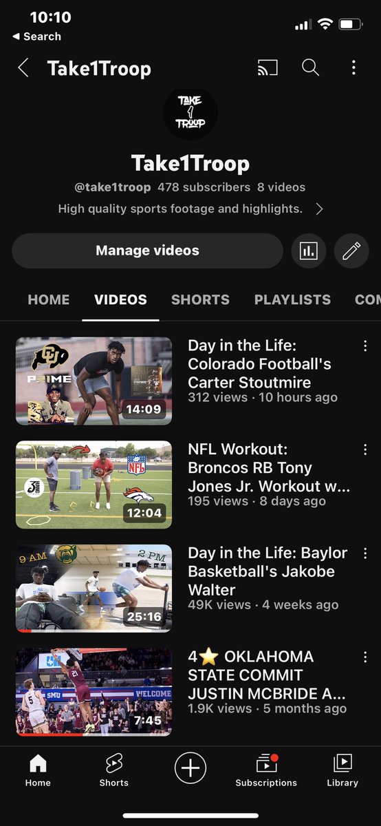 Go check me out on YouTube! 2 Day in the Life videos up already with more to come!

youtube.com/@take1troop