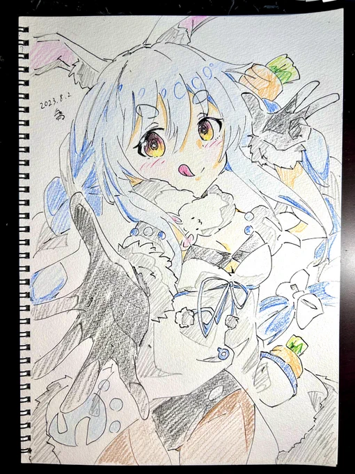 余白が少なくなるよう構図を工夫しました🥕
 #ぺこらーと 
